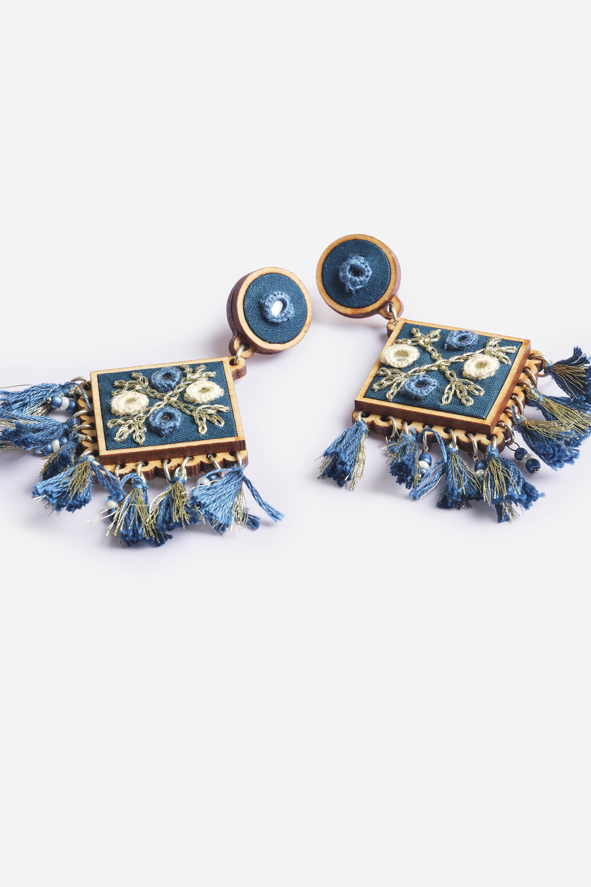 Blue Patang Dangler Earrings, , image 3